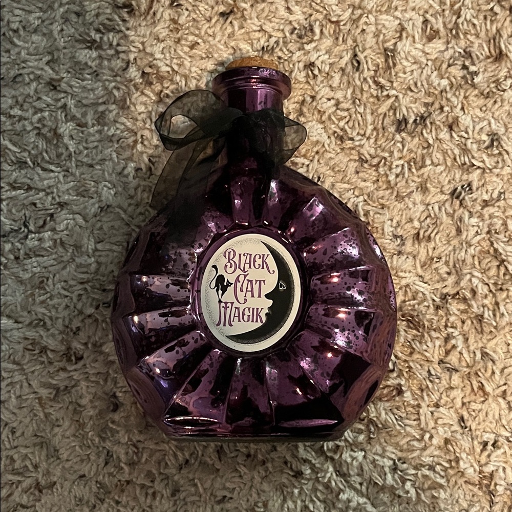 At Home Decorative Halloween Purple Bottle